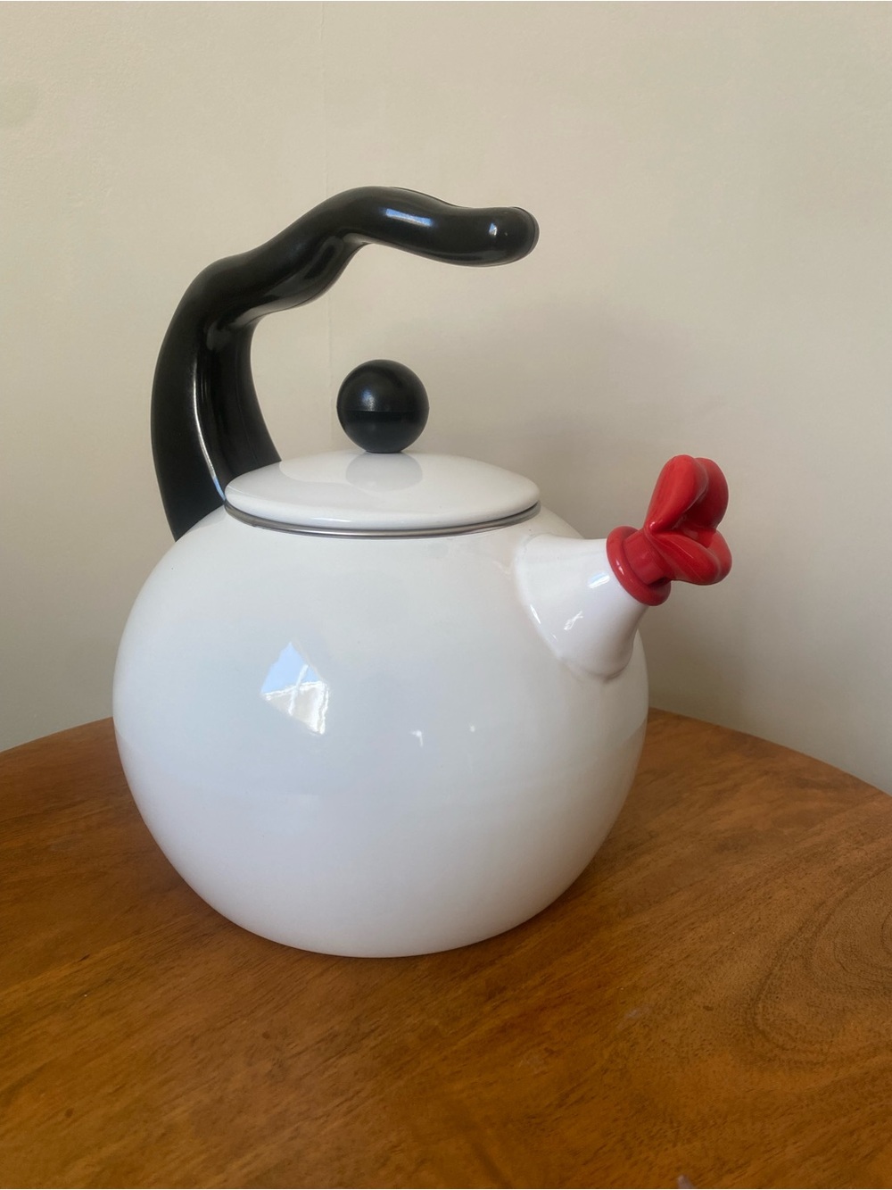 Vintage Whistling
Lips Enamel Tea Kettle